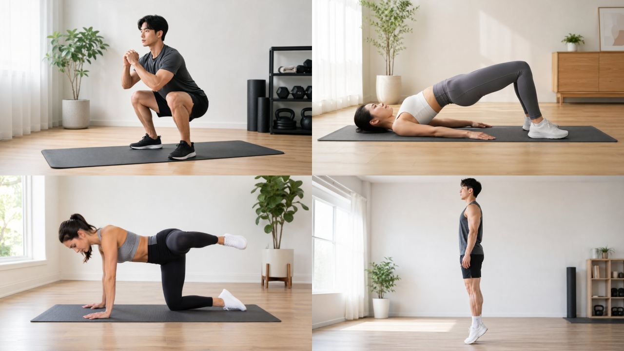 19분 하체 둔근 기본